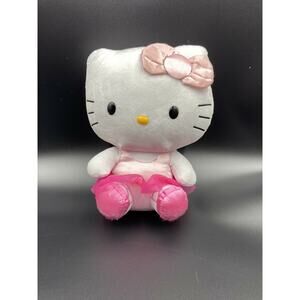 TY Beanie Baby Sanrio Hello Kitty 11" Ballerina Tutu Plush Pink